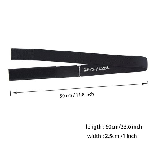 YTBYT 6 Pcs Elastic Band Lace Melting Bands Adjustable Wig Headbands for Lace Frontal Laying (Width 1 Inch)