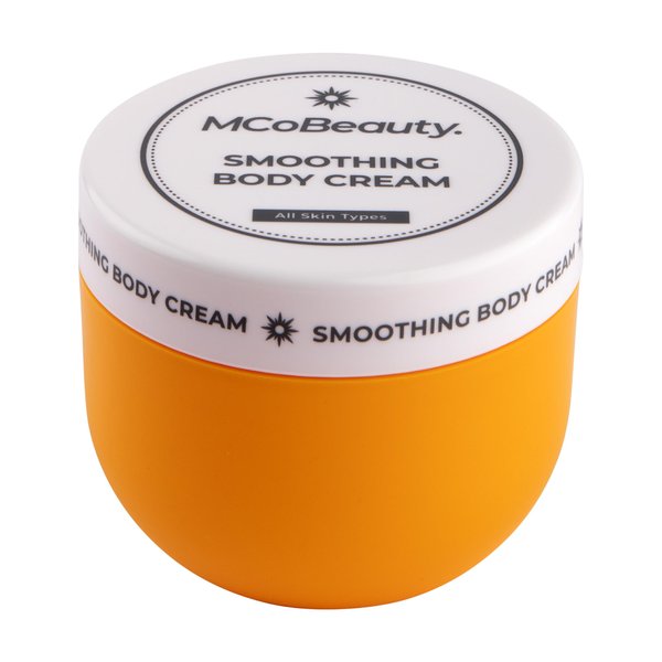 MCoBeauty EVERYDAY Smoothing Body Cream, with Caffeine, Cacao Extract, Shea Butter, and Coconut Oil, Vegan, Cruelty Free Cosmetics