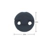Amgate 4 PCS Rubber Violin Practice Mute Set, Included 2 PCS Claw Style & 2 PCS Round Tourte Style, Black