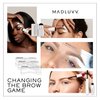 MADLUVV Laminate Me+ Eyebrow Gel Clear Infused with Natural Brow Growth Serum, Dual-Side Styling Brush, Daily Use Medium Hold Lamination, Vegan Formula with Peptide, Biotin, Aloe