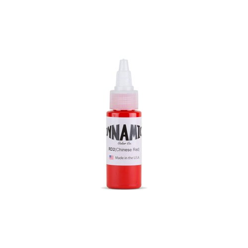 Dynamic Chinese Red Tattoo Ink – Professional Long-Lasting Tattooing Inks - 1 Ounce Bottle