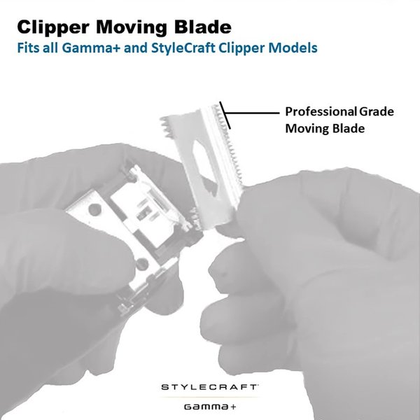 Stylecraft Replacement Moving Stainless Steel Slim Deep Tooth Cutter Hair Clipper Blade