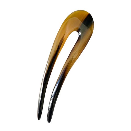 Hair Sticks For Long Hair, Natural Buffalo Horn Hair Smoothing Stick, Hair Stick Pin 5.3 inches, Gift for Mother 1pcs Simple