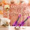 31 PCS Singer Birthday Decorations Happy Birth-Tay Balloons Singer Birthday Balloons Glitter Purple Happy Birth-Tay Decorations for Girl Boys Birthday Party