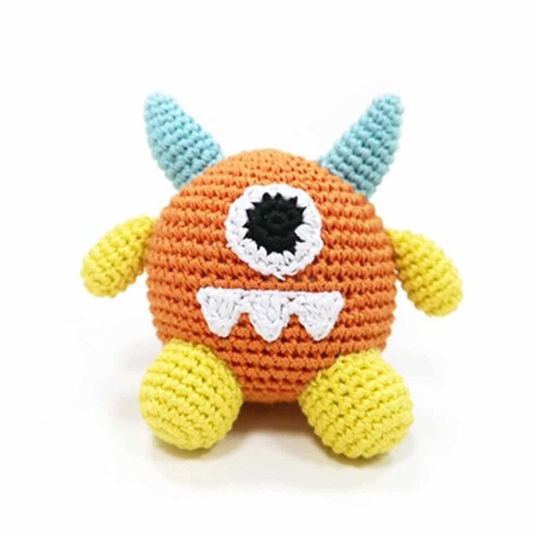 DOGO Monster Crochet Dog Toy Orange