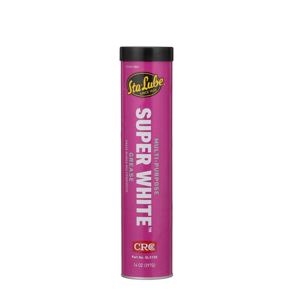 Sta-Lube Super White Multi-Purpose Lithium Grease SL3150-14 Wt Oz. Cartridge, Durable, Multi-Purpose Grease