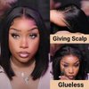 Julia Hair Bye Bye Knots Wig Wear and Go Glueless BOB Wig 7x5 HD Lace Front Wigs Pre plucked Pre Cut Hairline Human Hair Pre Bleached Invisible Knots Frontal Wig 180% Density 14 Inch