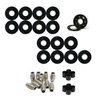 Players Choice Replacement Inline Skate Wheels Outdoor with Hybrid Ceramic Bearings - White 80mm 89A