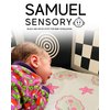 Samuel Sensory Board for Babies - Supersized Black and White Baby Cards for Developmental Newborn Tummy Time Toys - 100cm Newborn Black & White Toys for 0-3 Months & Older - Thick Stand Up Board No. 1