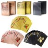 MINGRI 3 Decks Waterproof Playing Cards Plastic Deck of Playing Poker Cards Cool Black Rose Gold Playing Cards Themed Standard Playing Cards Game Luxury Unique Playing Cards for Adults