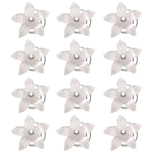Yantu 10 Pcs Flower Hair Pins for Women Girls Crystal Hair Spirals Pins Twister Coil Clip Accessories