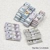 HOMICO 540 Pieces Dollhouse Miniatures Scene Model 100 Dollar Bills Mini Dollhouse Accessories, 6 Styles
