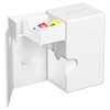 Ultimate Guard Flip 'n' Tray 80+, Deck Case for 80 Double-Sleeved TCG Cards + Dice Tray, White, Independent Magnetic Closure & Microfiber Inner Lining