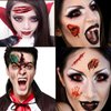 Generic Halloween Scar Tattoos 30 Sheets Temporary Tattoos Waterproof Zombie Makeup Fake Bloody Wound Stitch Scar Party Tattoos Sticker