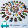 APZ 66 Pcs Mini Pull Back Cars,Toy Cars Party Favors for Kids,Small Race Cars Carnival Prizes Classroom Rewards,Treasure Prize Box Toys,Goodie Bag Stuffers for Boys Girls