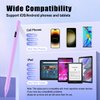 TiMOVO Stylus Pen for Touch Screens, Fast Charge Stylus Pen for Apple iPad/iPhone/Xiaomi/Samsung/Lenovo Android Capacitive Touch Screen Stylus Pen with Power Display, Purple