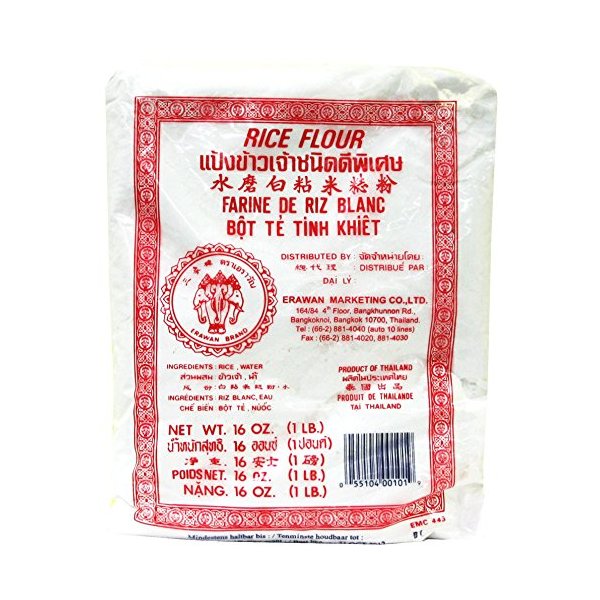 Thai Rice Flour Gluten Free Great for Cooking & Baking. Erawan Brand (2)