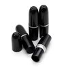 AUEAR, Empty Lip Balm Lipstick Tubes Container Bullet Shape for Lipstick Lip Balm DIY (Black, 10 Pack)