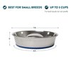 OurPets DuraPet Slow Feed Premium Stainless Steel Dog Bowl, Silver, Small (2040010300)