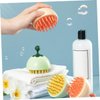 PACKOVE 1pc Portable Shampoo Brush Ergonomic Scalp for Gentle Massage Tool for Men and Lightweight and Easy to Hold Safe for Boys and Girls Orange