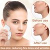 OIIKI Gua Sha Tool for Face, Stainless Steel Smooth Metal Gua Sha Facial Tool, Face Scraper for Chin, Neck, Eye, Lymphatic for Skin Tighting and Lifting