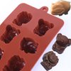 STARUBY Silicone Molds Non-stick Chocolate Candy Mold,Soap Molds,Silicone Baking mold Making Kit, Set of 3 Forest Theme with Different Shapes Animals,Lovely & Fun for Kids