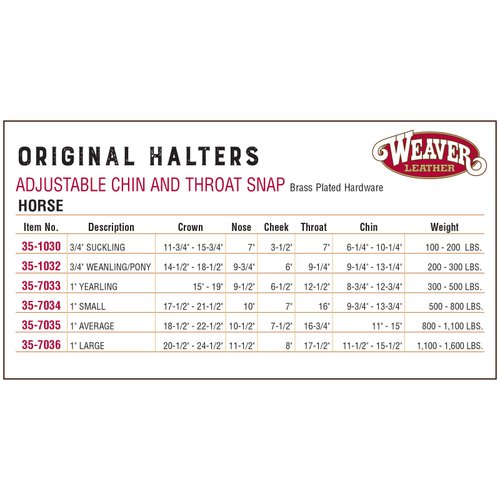 Weaver Leather Original Adjustable Nylon Horse Halter, Suckling, Black