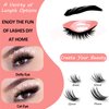 Lash Clusters DIY Eyelash Extensions 72 Clusters Lashes D Curl ACTROL Lash Mega Volume Reusable Individual Lashes Cluster Volume Eyelash Clusters Extensions Wispy Lashes at Home (T1, 144Pcs-D-8-16MIX)