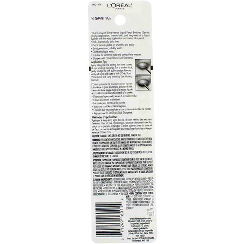 L'Oréal Paris Extra-Intense Pencil Eyeliner, 798 Black (Pack of 2)