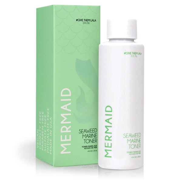 Mermaid Seaweed Marine Toner by Give Them Lala- Moisturizing Face Toner for Smooth, Radiant Skin- Hydrating and Firming Toner for Face with Nourishing Seaweed Extracts- Cruelty-Free, Made in USA