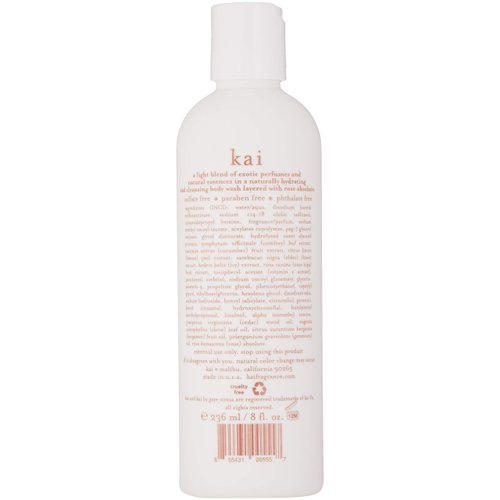 kai Body Wash, Rose, 8 Fl Oz