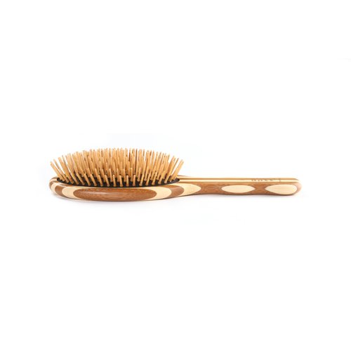 Bass Brushes | The Green Brush | Bamboo Pin + Bamboo Handle Hair Brush