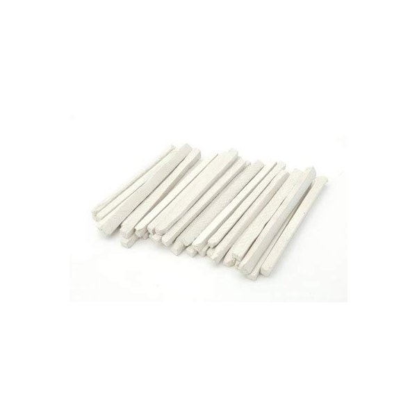 Underfur Sheet White Slate Pencils, Cut from Natural Stone (Pack of 50pcs)