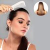 Mini Wide Tooth Comb,Small Travel Purse Comb Hair Detangling Comb Brush for Curlies Portable Care Handgrip Comb Shower Comb Travel Combs for Men Women- Best Styling Comb for Curly,Wet,Dry,Long (Beige)
