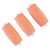 Refill Rollers by Own Harmony Best Fit for Electric Callus Remover CR900 - Foot Care for Healthy Feet - Pedicure File Tools - Refills 3 Pack Regular Coarse Replacement Roller (Peach)