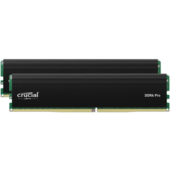 Crucial Pro RAM 32GB Kit (2x16GB) DDR4 3200MT/s (or 3000MT/s or 2666MT/s) Desktop Memory CP2K16G4DFRA32A