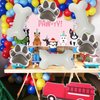 6 Pcs Dog Bone Balloons, Paw Print Balloons, 30 Inch Bone Shaped Foil Balloons,Dog Party Decorations, Paw Party Balloons for Pets Dog Birthday Party Decoration Supplies (Bone and Paw)