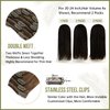 Full Shine Balayage Clip in Hair Extension Human Hair Color 10 Golden Brown Fading to 14 Brown And Blonde Remy Clip in Extensions Silky Straight Natural Extensions for Women 120 Gram 7 Pcs 18 Inch