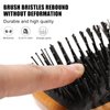 Hair Brush Natural Wooden Paddle Brush,Hairbrush,Paddle hair brush/brushes for men/women,Wood hairbrush for women,Brush for thick or curly hair,Black/Square hair brush,Beech Massage Scalp Brush