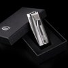Cobber Torch Butane Lighter,Refillable and Windproof Lighter Double Jet Flame Butane Lighter for Men Gift Ideas(Silver)