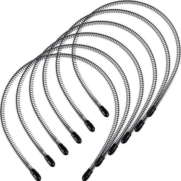 6 Pieces Unisex Hair Band Men Metal Headband Small Spring Wavy Black Hair Hoop Nonslip Slicked Back Headband for Men Women Sports Sports Fashion Headwear Hair Accessories