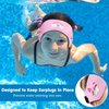 HeySplash Swimming Headband, Swimming Earplugs Kids Ear Plugs Ear Band Swimmer Ear Protection, Elastic Neoprene Ear Guard, Hair Guard for Kids, Adults, Keep Water Out, Hold Earplugs in, Medium, Pink