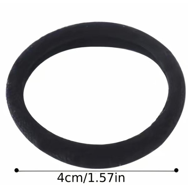 Generic 100pcs Black Elastic Hair Ties, Soft Band Ponytail Holder For Women and Girls.