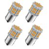 Melphan-Auto 1156 Bulb Amber Yellow, 1141 1003 BA15S Led, 12V-24V 54-SMD 3014 Chips LED Bulbs for RV Camper Trailer Trunk Vehicle Interior Lights Tail Backup Reverse Lights Parking Lights 4pcs