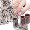 JERCLITY 10 Rolls Chinese Style Nail Foil Transfer Sticker Plum Orchid Bamboo Ink Painting Pattern Nail Foil Sheets Foil Nail Art Decals Nail Foil Transfer Stickers Foil Nail Wraps for Foil Nail Art