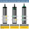ZHEEYI Dual Oxygen Tank Holder for Wheelchiars, Oxygen Cylinder Bag with Adjustable Zippers and Mesh Storage Pockets Fits Most Oxygen cylinders, Black