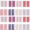 224 Pieces Thin Semi-Cured Gel Nail Strips Solid Full Wrap Nail Polish Strips Sticker Gradient Glitter Self Adhesive DIY Art Decals Strips for Women Girls DIY Craft Decoration Tips（16 Sheets）