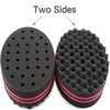 Small Holes Hair Sponge for Twists and Dreads Barber Afro Wave Nappy Sponge Brush for Curls Women Men Natural Hair 3 PCS
