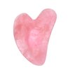 LOBOBEAR Rose Quartz Gua Sha, Heart Shaped Gua Sha Jade, Facial Guasha Tool, Real Jade Gua Sha Facial Massage Tool, Anti-Aging/De-Puffs/Define Jawline/Face Lifting/Glowing Skin, 100% Natural Crystal