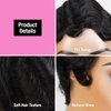 INSTANT FAB Finger Wave Human Hair Wigs for Black Women Short Mommy Wig Curly Remi Human Hair Wig Pixie Cut Wigs Nuna Wigs Non Lace Front Wigs (OT1B/99J)